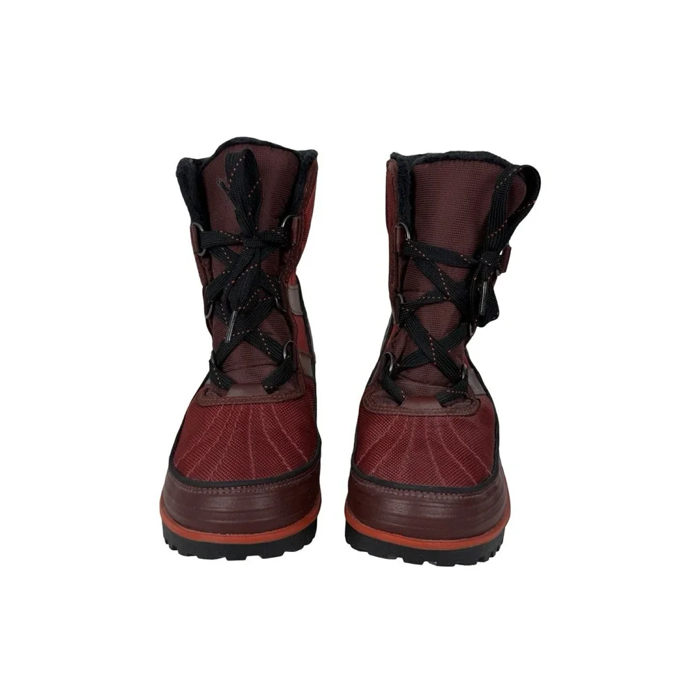 Sorel Tivoli II Women 7.5 Boots Red Insulated Waterproof Lace Up Snow Hiking EUC